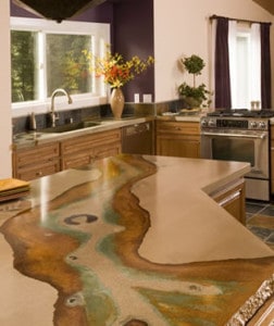 Stained Concrete Countertop
